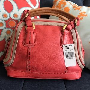 NWT orYany Trixie Orange Leather Satchel